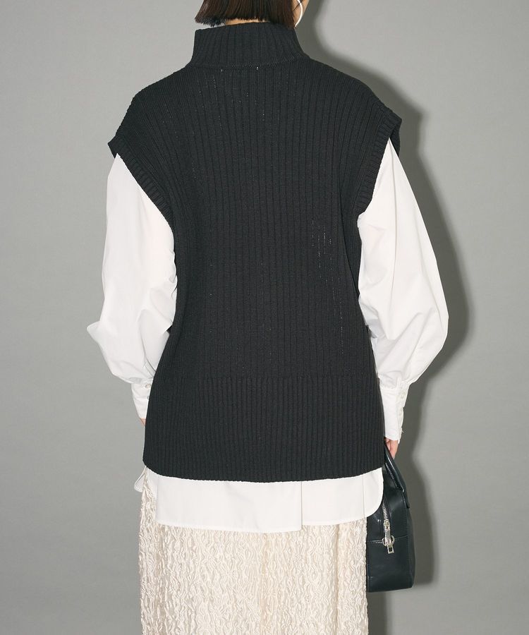 AnriettMusee「フロントジップベスト」|ベスト・ジレ|