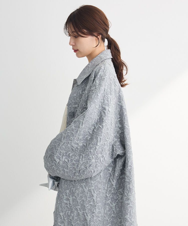 Green Parks「・ELENCARE DUE ジャカードステンカラーコート」|ステンカラーコート|