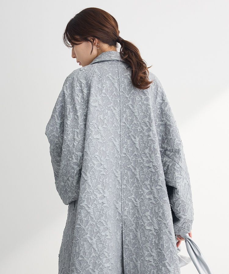 Green Parks「・ELENCARE DUE ジャカードステンカラーコート」|ステンカラーコート|