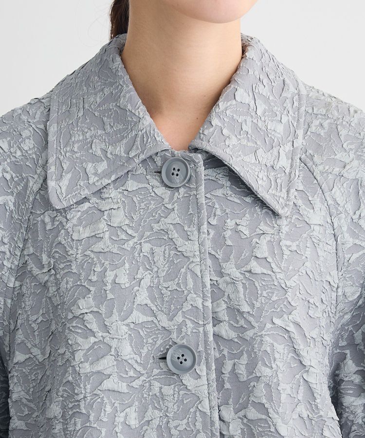 Green Parks「・ELENCARE DUE ジャカードステンカラーコート」|ステンカラーコート|