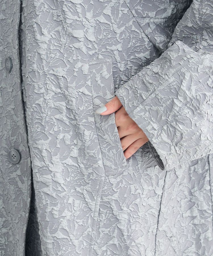 Green Parks「・ELENCARE DUE ジャカードステンカラーコート」|ステンカラーコート|