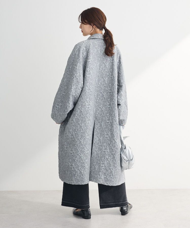 Green Parks「・ELENCARE DUE ジャカードステンカラーコート」|ステンカラーコート|