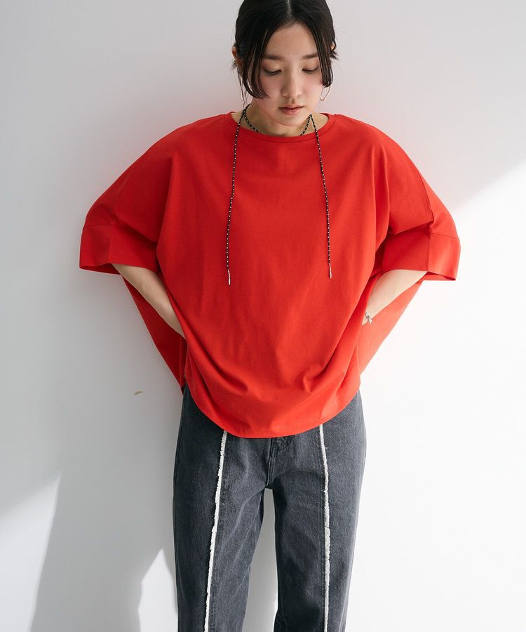 Green Parks「冷やっとすずやかドルマンプルオーバー」|Tシャツ・カットソー|