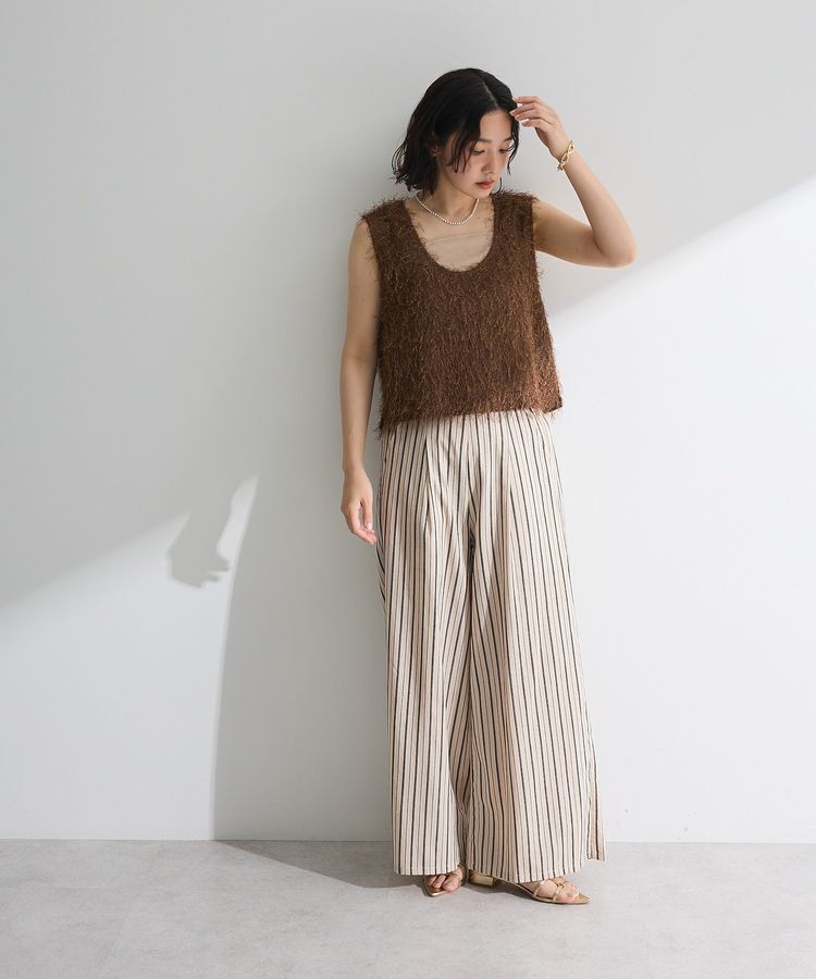 Green Parks「スクエアラメタンクトップ」|インナー|