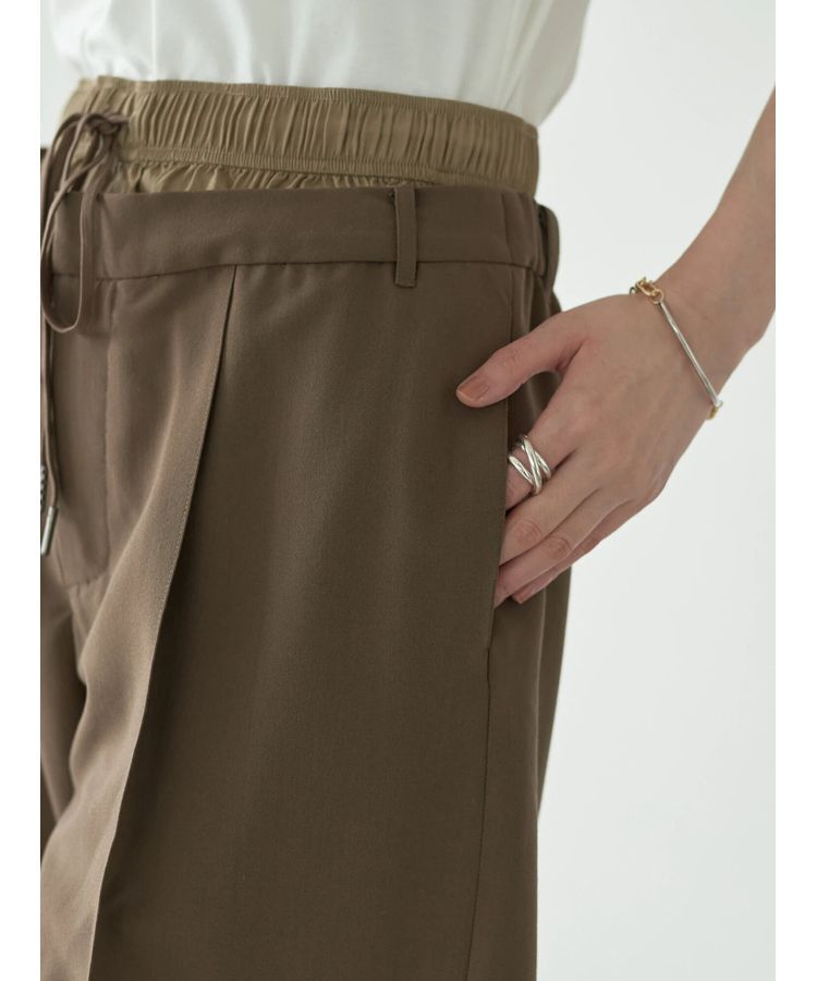 Editt by YECCA VECCA「Wウエストハーフパンツ」|その他|