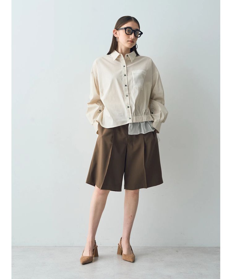 Editt by YECCA VECCA「Wウエストハーフパンツ」|その他|