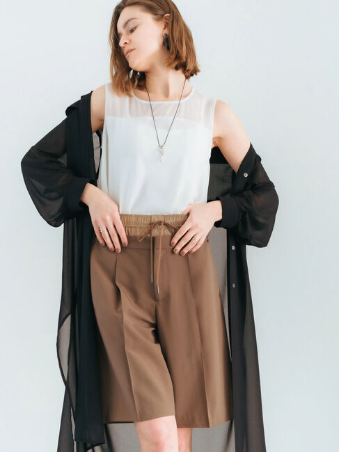 Editt by YECCA VECCA「Wウエストハーフパンツ」|その他|