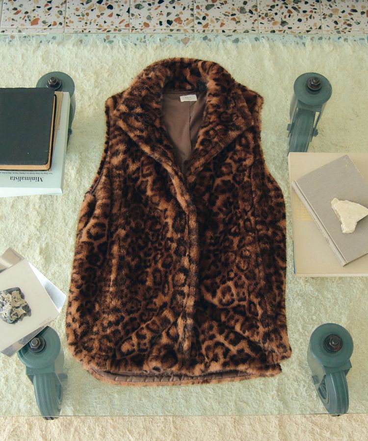 Editt by YECCA VECCA「レオパード柄ファージレ」|ブルゾン・スタジャン|