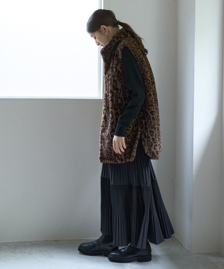 Editt by YECCA VECCA「レオパード柄ファージレ」|ブルゾン・スタジャン|