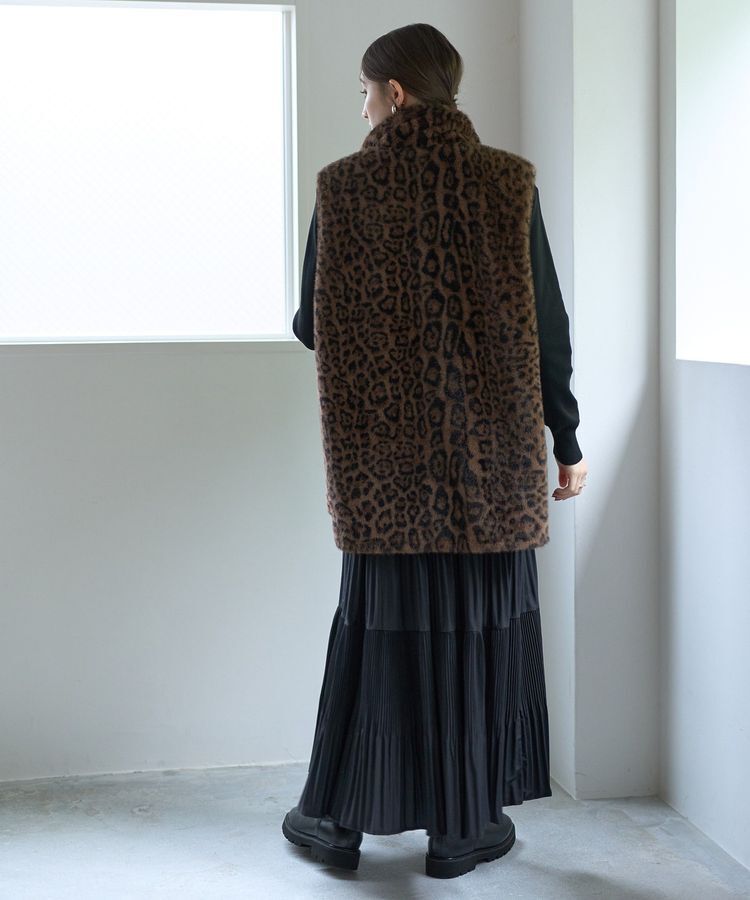 Editt by YECCA VECCA「レオパード柄ファージレ」|ブルゾン・スタジャン|