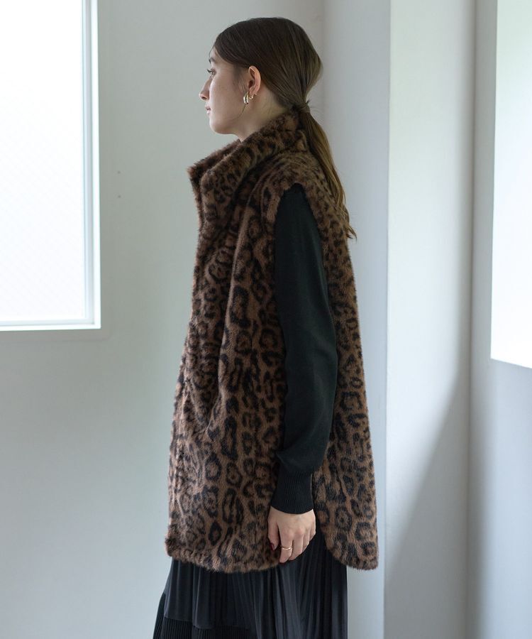 Editt by YECCA VECCA「レオパード柄ファージレ」|ブルゾン・スタジャン|