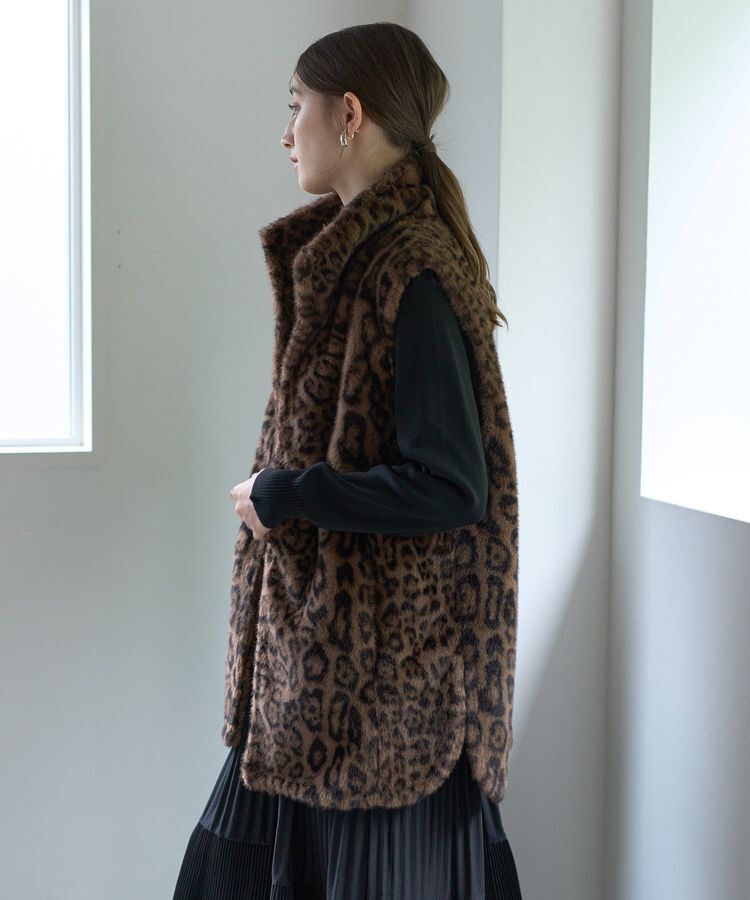 Editt by YECCA VECCA「レオパード柄ファージレ」|ブルゾン・スタジャン|
