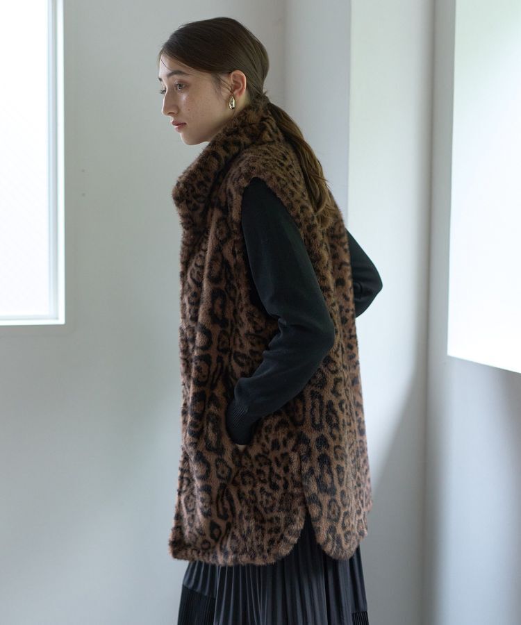 Editt by YECCA VECCA「レオパード柄ファージレ」|ブルゾン・スタジャン|