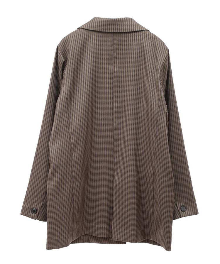 YECCA VECCA「チェック柄ロングジャケット②」|テーラードジャケット|