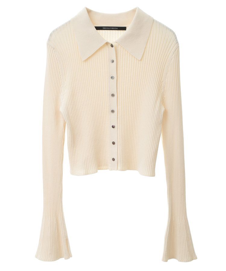 YECCA VECCA「【2点SET】キャミセット襟付きカーディガン」|カーディガン|