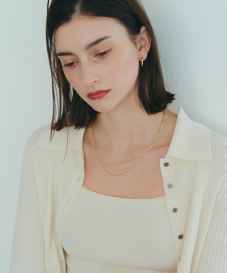 YECCA VECCA「【2点SET】キャミセット襟付きカーディガン」|カーディガン|