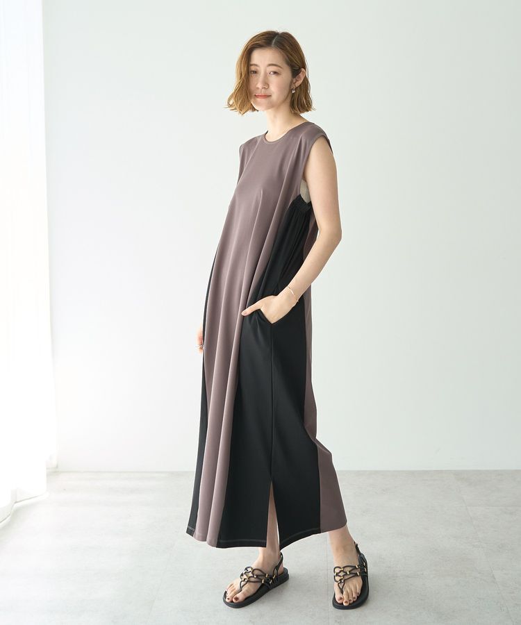 YECCA VECCA「2wayノースリーブカットワンピース」|ワンピース|