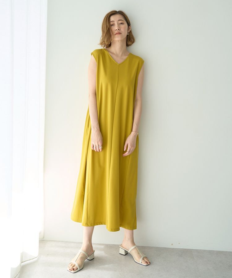 YECCA VECCA「2wayノースリーブカットワンピース」|ワンピース|Yellow