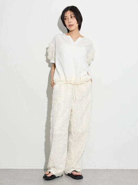 GARAGE OF GOOD CLOTHING「フリンジジャカードブラウス」|シャツ・ブラウス|