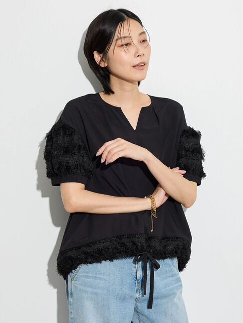 GARAGE OF GOOD CLOTHING「フリンジジャカードブラウス」|シャツ・ブラウス|