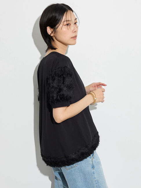 GARAGE OF GOOD CLOTHING「フリンジジャカードブラウス」|シャツ・ブラウス|