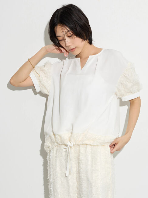 GARAGE OF GOOD CLOTHING「フリンジジャカードブラウス」|シャツ・ブラウス|