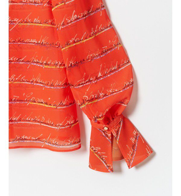 LOULOU WILLOUGHBY「【LOULOU WILLOUGHBY】RATTIレタードボーダーブラウス」|シャツ・ブラウス|