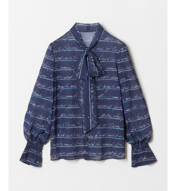 LOULOU WILLOUGHBY「【LOULOU WILLOUGHBY】RATTIレタードボーダーブラウス」|シャツ・ブラウス|