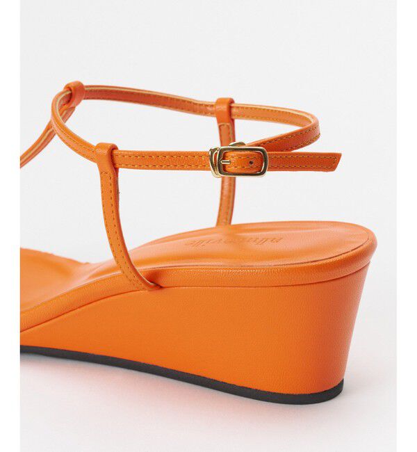 allureville「ナローストラップウェッジサンダル」|サンダル|