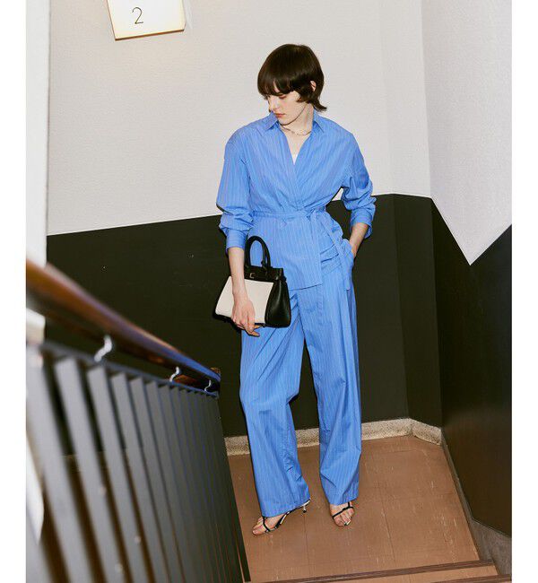 allureville「タイプライターストライプパンツ」|チノ|