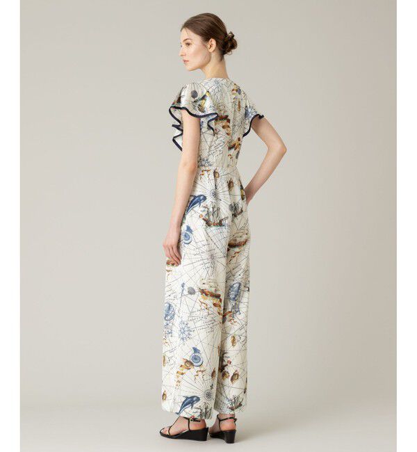 LOULOU WILLOUGHBY「【LOULOU WILLOUGHBY】voyageプリントオールインワン」|オールインワン|