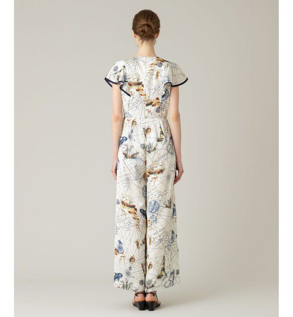 LOULOU WILLOUGHBY「【LOULOU WILLOUGHBY】voyageプリントオールインワン」|オールインワン|