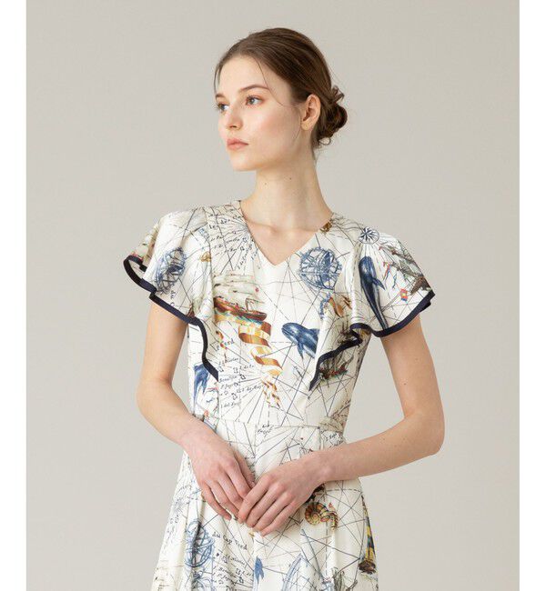 LOULOU WILLOUGHBY「【LOULOU WILLOUGHBY】voyageプリントオールインワン」|オールインワン|