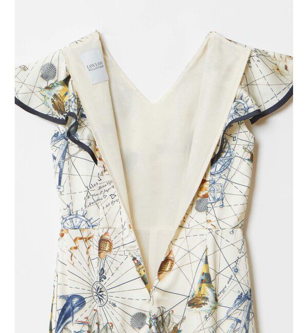 LOULOU WILLOUGHBY「【LOULOU WILLOUGHBY】voyageプリントオールインワン」|オールインワン|