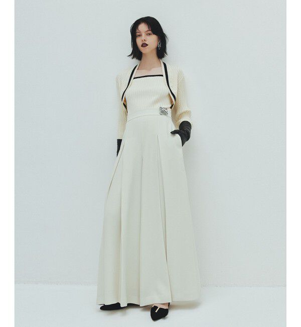 LOULOU WILLOUGHBY「【LOULOU WILLOUGHBY】ジョーゼットタックワイドパンツ」|その他|