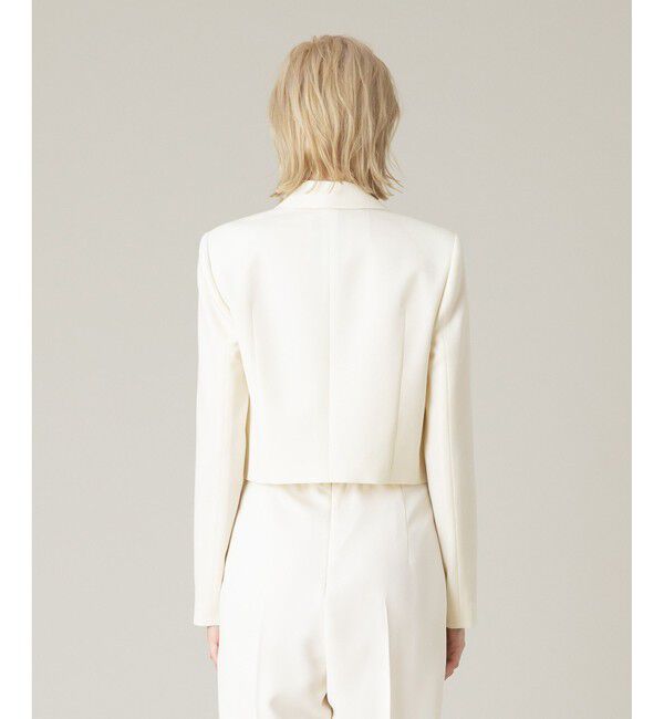 LOULOU WILLOUGHBY「【LOULOU WILLOUGHBY】ルマーノツイルショートジャケット」|テーラードジャケット|