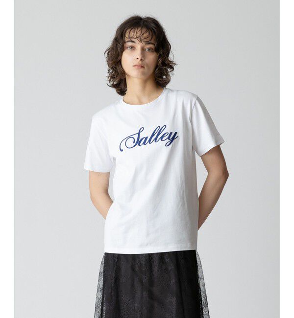 allureville「エンブロイダリーロゴTEE」|Tシャツ・カットソー|ホワイト