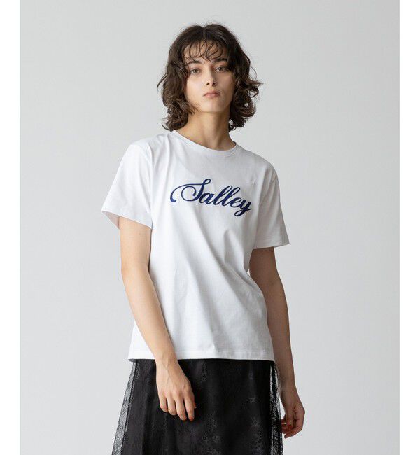 allureville「エンブロイダリーロゴTEE」|Tシャツ・カットソー|