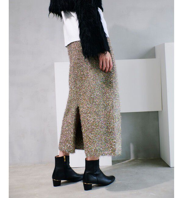 allureville「マルチラメシャギースカート」|スカート|