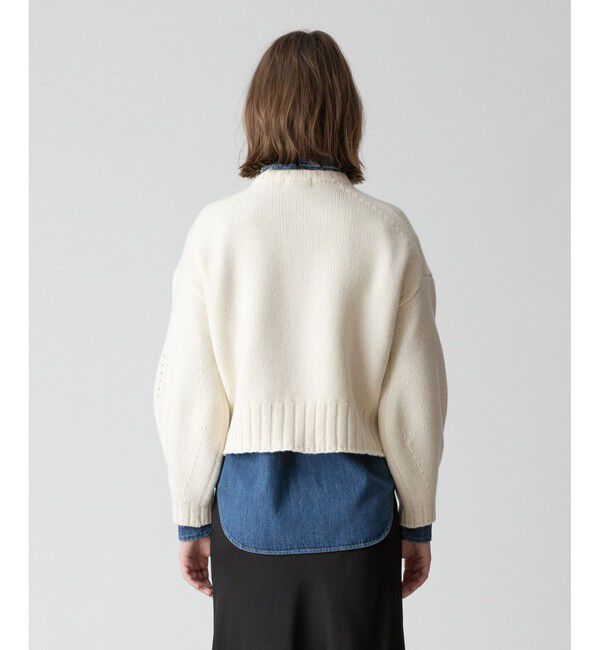 allureville「ウールカシミヤランタンスリーブプルオーバー」|ニット・セーター|