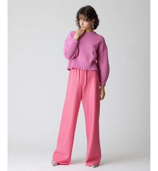 allureville「ウールカシミヤランタンスリーブプルオーバー」|ニット・セーター|