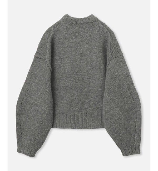 allureville「ウールカシミヤランタンスリーブプルオーバー」|ニット・セーター|