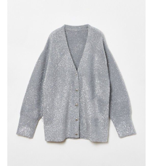 LOULOU WILLOUGHBY「【LOULOU WILLOUGHBY】フィルムフェザーミドルカーディガン」|カーディガン|