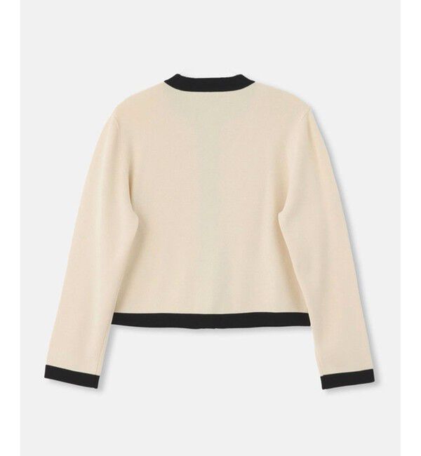 LOULOU WILLOUGHBY「◇【LOULOU WILLOUGHBY】バイカラーコンパクトカーディガン」|カーディガン|