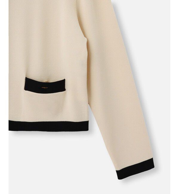 LOULOU WILLOUGHBY「◇【LOULOU WILLOUGHBY】バイカラーコンパクトカーディガン」|カーディガン|