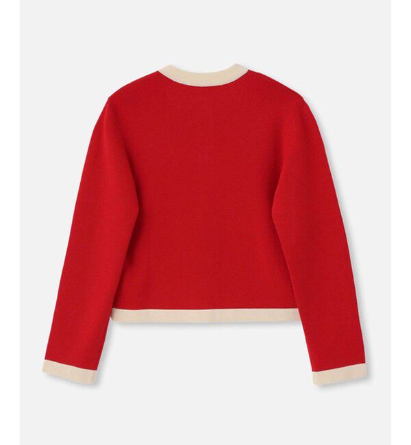 LOULOU WILLOUGHBY「◇【LOULOU WILLOUGHBY】バイカラーコンパクトカーディガン」|カーディガン|