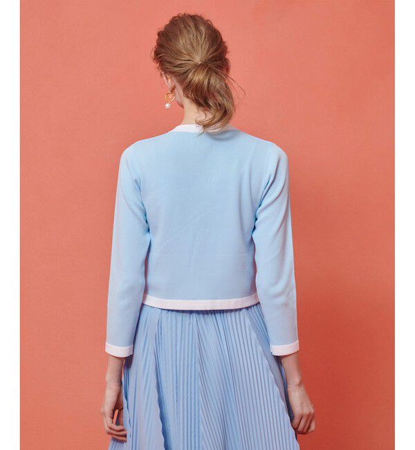 LOULOU WILLOUGHBY「◇【LOULOU WILLOUGHBY】バイカラーコンパクトカーディガン」|カーディガン|