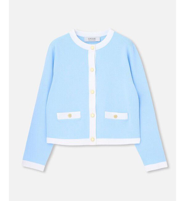 LOULOU WILLOUGHBY「◇【LOULOU WILLOUGHBY】バイカラーコンパクトカーディガン」|カーディガン|