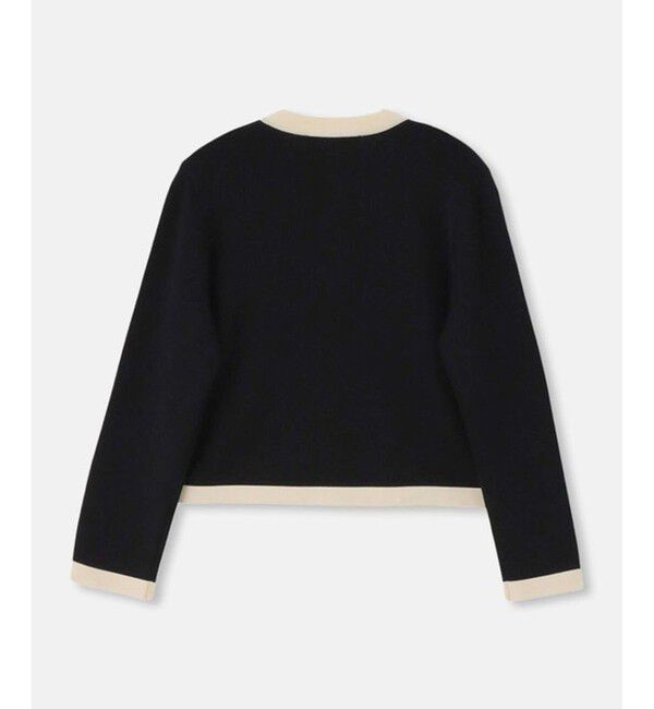 LOULOU WILLOUGHBY「◇【LOULOU WILLOUGHBY】バイカラーコンパクトカーディガン」|カーディガン|