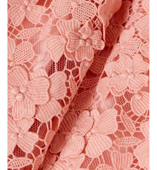 LOULOU WILLOUGHBY「【LOULOU WILLOUGHBY】ケミカルフラワーレーススカート」|フレア|